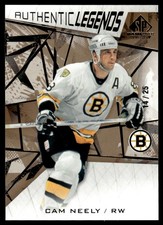 2021-22 SP Game Used Authentic legends /25 Cam Neely Auto Boston Bruins #112