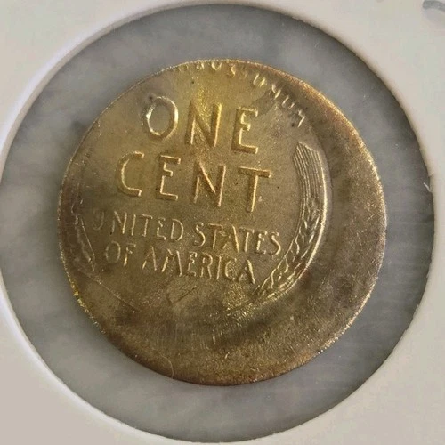 RARE 1914 D Lincoln cent  off center strike in  good condition.