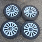 Fiat 500L 16 Alloy Wheels X4 205 55 R16 Good Tyres Bridgestone