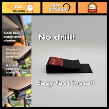 Universal ABS Rear Camera Mount - Slide-Down Window Clip for Most Vehicles