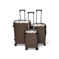3 Piece Hard Shell Luggage Suitcase Set ABS Expandable Handle Inbuilt Lock