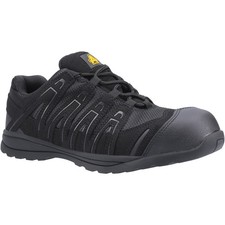 Image of Amblers FS40C Safety Trainers Black Composite Toe & Midsole Unisex Sizes 2-13