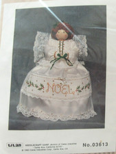 VTG. 1990 NIP TITAN Needle Craft NOEL Angel Table Decoration Kit Sealed