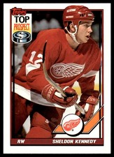 1991-92 Topps Sheldon Kennedy Detroit Red Wings #317
