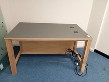 Solid Wood Office Study Desk Woodworking Table With USB Port/ USB C Port