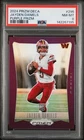 2024 PANINI PRIZM DECA PURPLE PRIZM #295 JAYDEN DANIELS 10/99 PSA 8