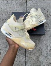 Nike Air Jordan 4 Retro Off-White Sail (W) UK 7 