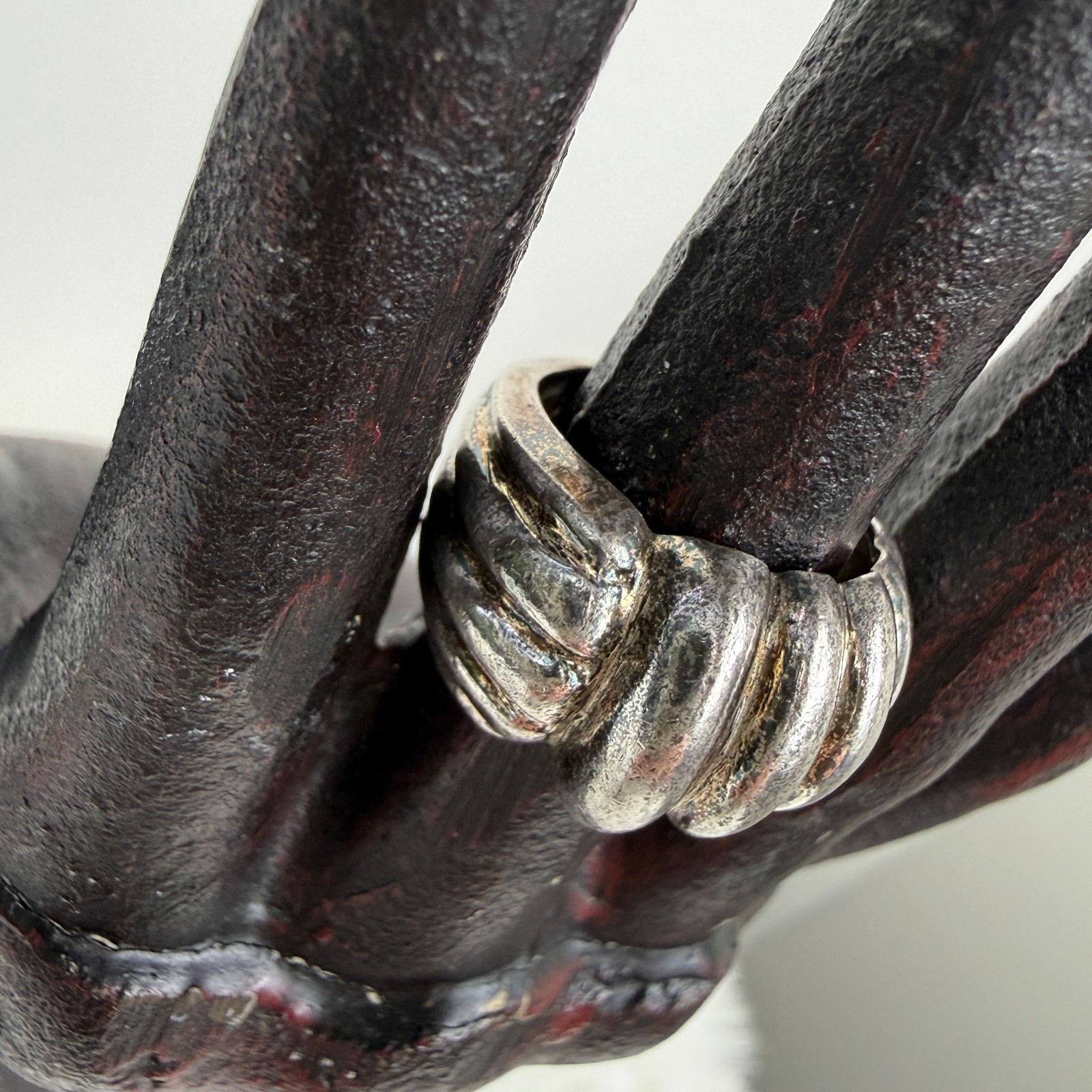 Sterling Silver Chunky Statement Ring Size 6 925 … - image 5