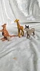 VINTAGE PLAYMOBIL GEOBRA 90's LOT OF 4 KANGAROO w/ JOEY GIRAFFE DONKEY SEE PICS