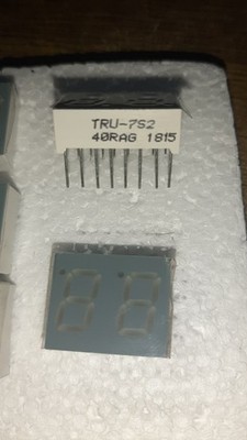 5 TRU Components 7-Segment-Anzeige Rot 10.20mm 2V Ziffernanzahl: 2 TRU-7S2-40RAG