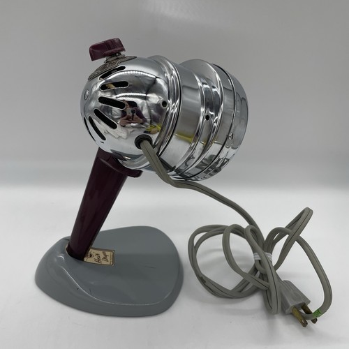 Vintage K-M #11-503A 275W Chrome Hair Dryer w/ Stand Heat & Cool Tested Working - Picture 3 of 15
