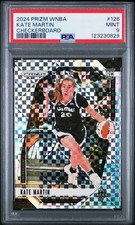 2024 Panini Prizm WNBA Kate Martin #126 Checkerboard PSA 9 Rookie RC Valkries