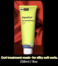 DevaCurl Melt Into Moisture Treatment Repair Hair Mask 236ml -Silky Soft Curls