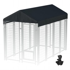 8' x 4' Outdoors Replaceable Dog Kennel Cover 420D Heavy Duty Waterproof Dog Ken