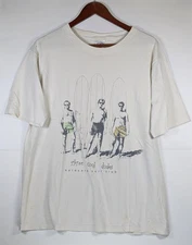 Vintage Three Cool Dudes Shirt Size Large Surf Club Beach 90s Skate VTG Sea Dog