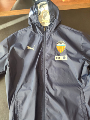 PUMA Valencia CF Windcell Blue Full Zip Hooded Jacket. Technical Staff Issue