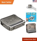 Compact Zig ZAG Cigarette Rolling Box with Hinged Lid Perfect for On the Go