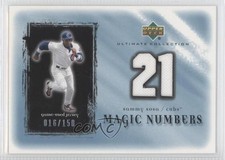 2001 Upper Deck Ultimate Collection Magic Numbers Jerseys 16/150 Sammy Sosa 0x5
