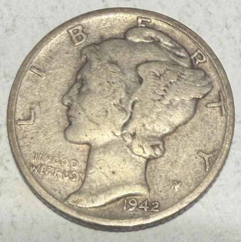 1942-D 10C Mercury Dime