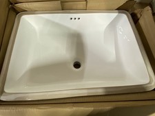 Signature Hardware SHU2114WH Myers 23" Porcelain Undermount Bathroom Sink, White