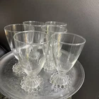 Vintage Set of 6 Anchor Hocking BERWICK BOOPIE CLEAR 5.5" Water Goblets Glasses