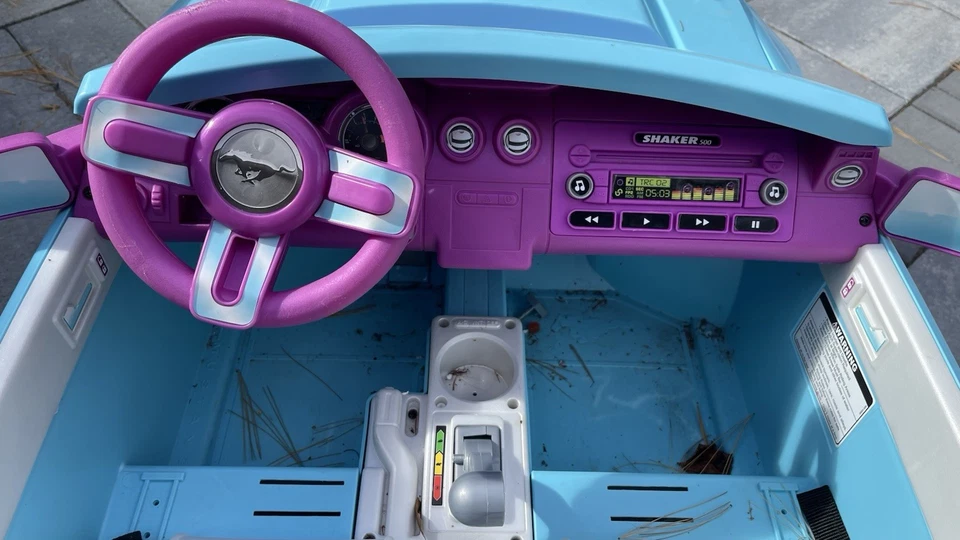 Fisher-Price Power Wheels Mustang Smart Drive Disney vehículo congelado para niños Foto 4 de 4