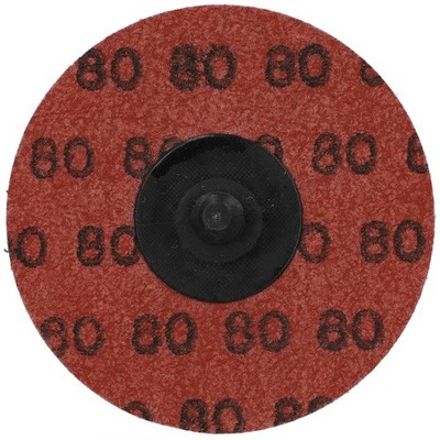 Norton 66623319031 3'' Metal AO TR Type III Quick-Change Cloth Disc 80 Grit 50 pk