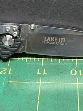 NICE COLUMBIA RIVER CRKT 7255Z LAKE III LOCKING LOCKBACK POCKET KNIFE