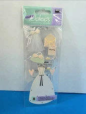 FREE SHIP VTG. Jolee's Boutique BRIDE Scrapbook Dimensional Stickers Crafts
