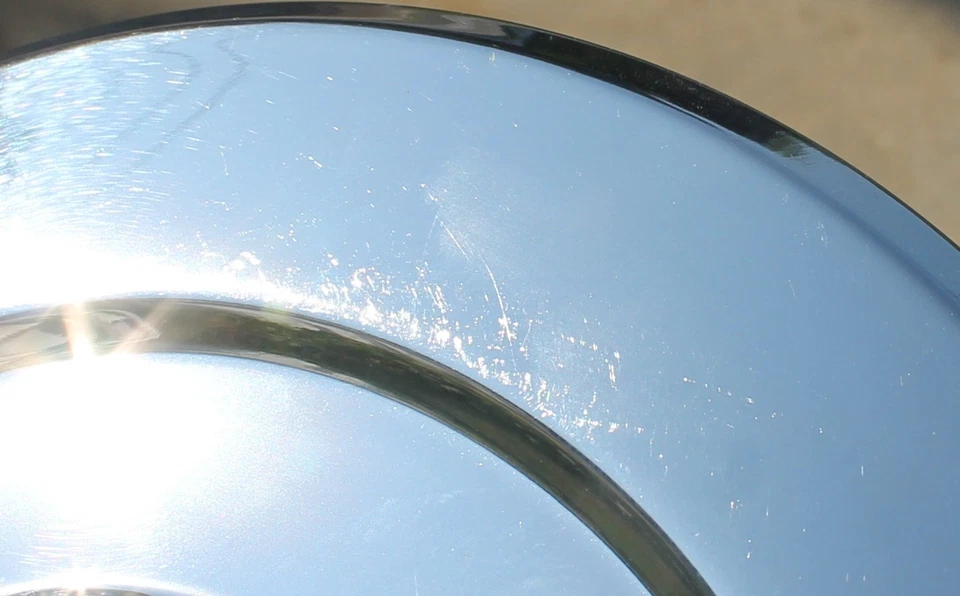 1) Tapacubos tapacubos Volvo 240 242 244 245 acero inoxidable 1 pieza 1975-1984 Foto 2 de 4