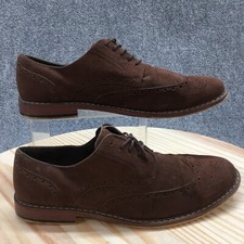 Asos Design Dress Shoes Mens 12 Brogue Brown Lace Up Casual Comfort 101925930