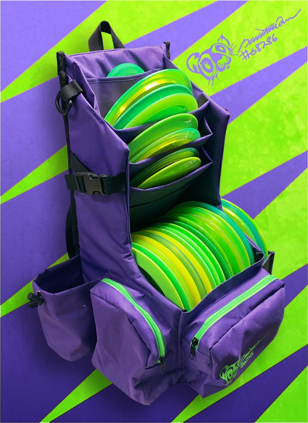 FOSSA Disc Golf Backpack. SKINNY 2.3 Limited Edition Nathan Queen