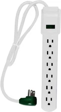 Outlet Surge Protector Power Strip Heavy Duty With Flat Plug For Home Appliance