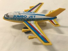 VINTAGE FRICTION POWERED 747 Jumbo Jet Jimmy Toys Made in China 1980s 