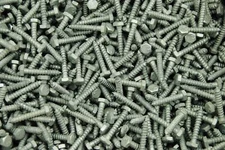 (300) Galvanized Hex Head 1/4 x 1-1/2 Lag Bolts Wood Screws