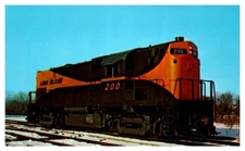 Long Island 299 Alco Century 420 locomotive Train Postcard 