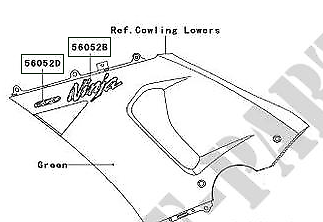 05-06 ZX-6RR ZX600 ZX-6R ZX636 New Genuine Kawasaki NINJA 05-06 ZX-6RR ZX600 ZX-6R ZX636 New Genuine Kawasaki NINJA