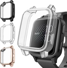 3 Packs Screen Protector Case For Garmin Venu Sq / Venu Sq Music Soft TPU Cover 