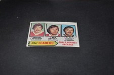 1977-78 o-pee-chee nhl hockey cards 6 Goals Against Leaders Michel Larocque  