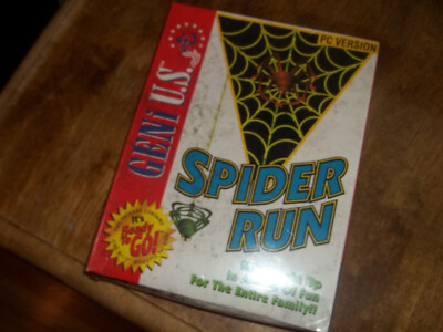 Spider Run Vintage PC Computer Game, 3.5'' Disk, NEW, SEALED, IBM Tandy DOS