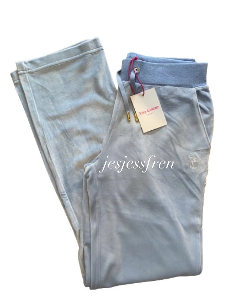 Juicy Couture Blue Flared Del Ray Tracksuit Bottoms Joggers M. eBay