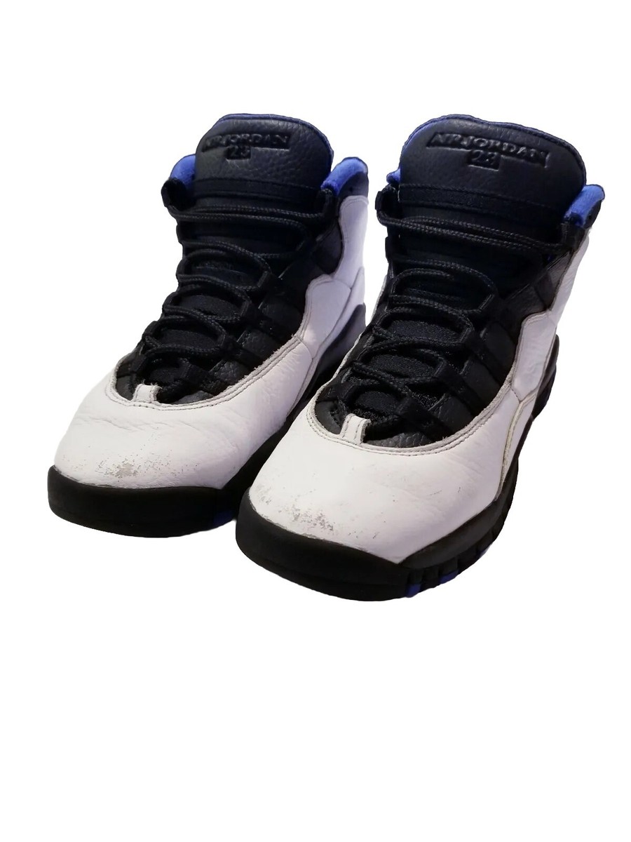 【美品・箱付き】NIKE AIR JORDAN 10 ORLANDO 25cm Jordan 10 Retro Orlando Youth Sneakers Size 6Y White/Black/Blue
