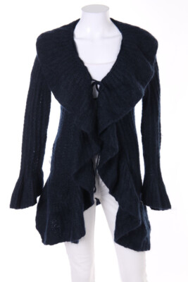 roccobarocco Cardigan Logo Plaque D 38 navy blue