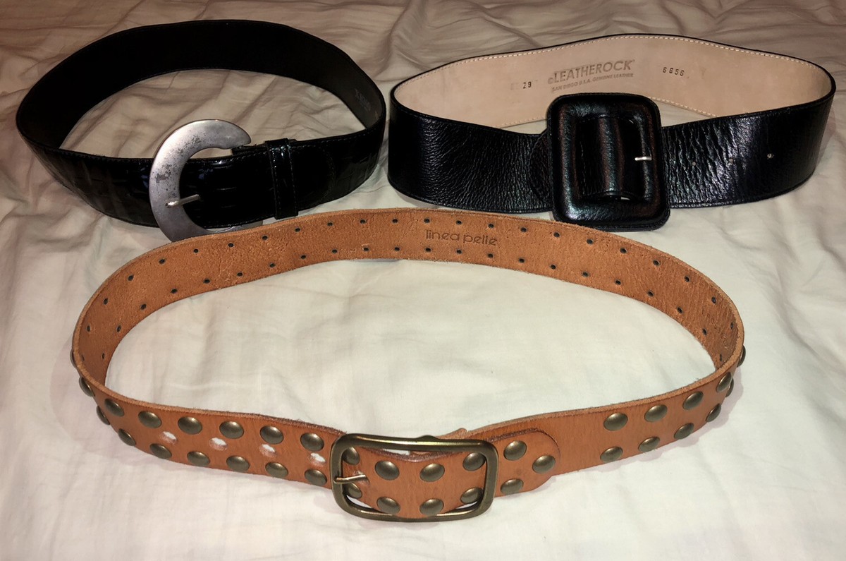 Linea Pelle, Leatherock, Xeno Vintage Leather Belts Studded  display picture 2