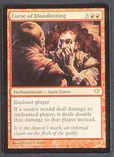 MTG Card - 1x Curse of Bloodletting - Dark Ascension - NM/LP - Rare Red - Magic