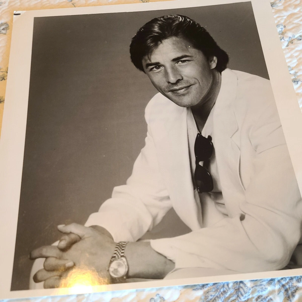 Miami Vice Don Johnson Press Picture undated Sunglasses Watch
