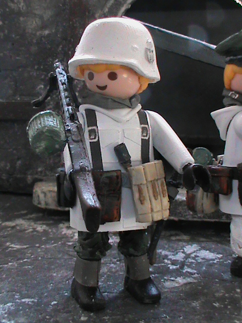 Playmobil Personnalisé Officier Wehrmacht Ardennes 1944 - Réf 0540 Bis