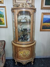 Vetrina bombata cristalliera stile barocco veneziano moderno