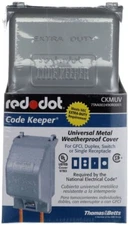Red Dot CKMUV, 3-1/4" D, 1-Gang, (1) GFCI, Weatherproof While-In-Use Cover, 1 pc