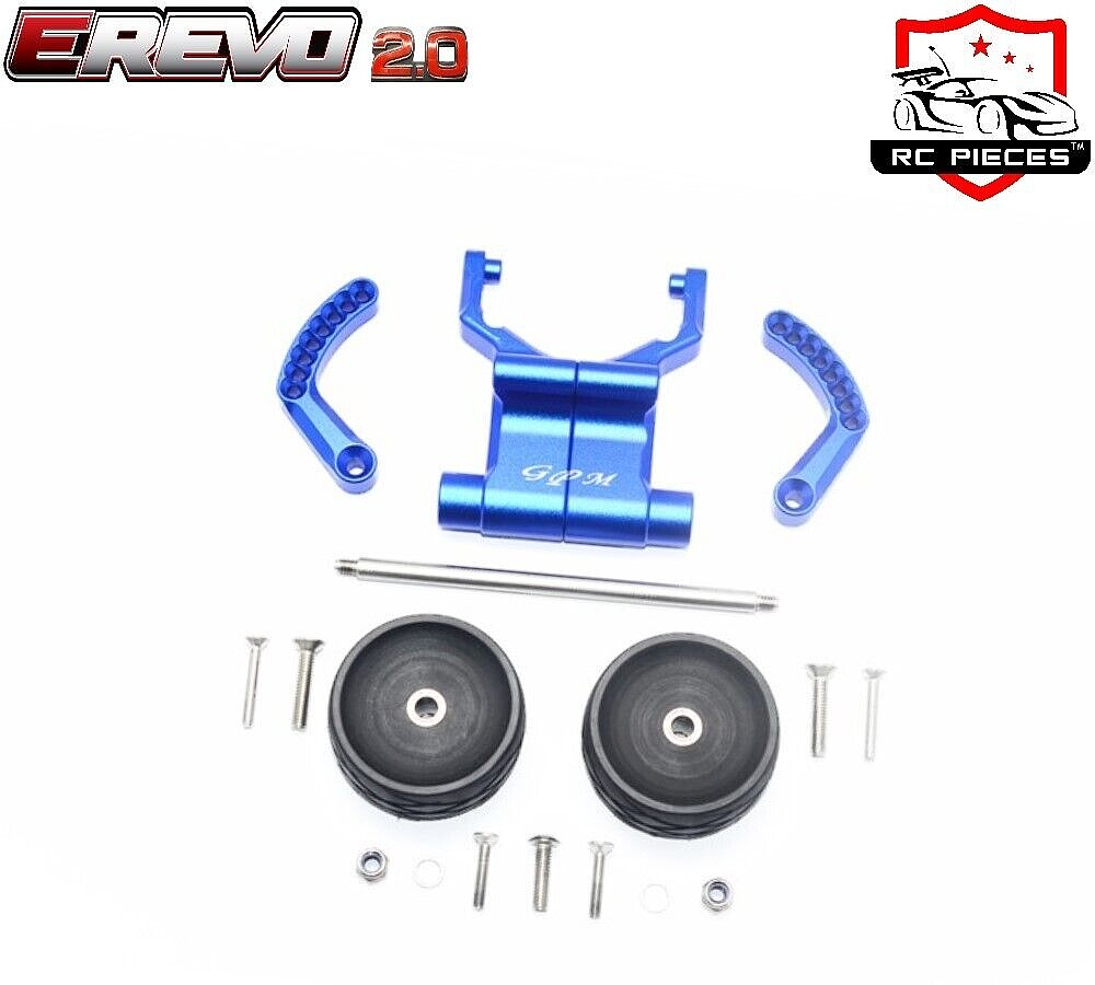 Support Avant En Aluminium Bleu GPM Racing Pour Traxxas Revo – Pièce Upgrade TRV028